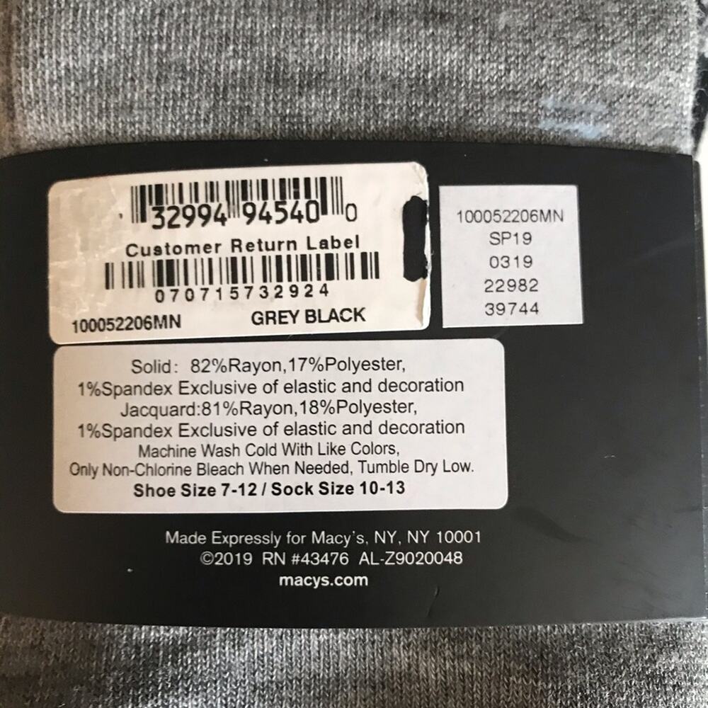 Alfani 4-pack Trouser Socks Light Blue Grey Black - Picture 4 of 4